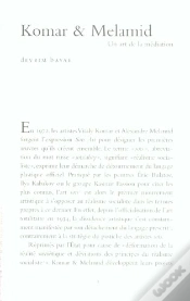Capa do artigo Komar Et Melanid : Un Art De La Médiation