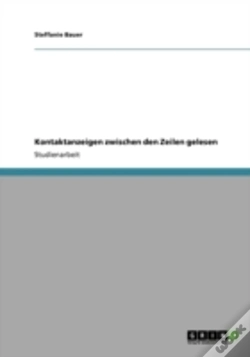 Capa do artigo Kontaktanzeigen Zwischen Den Zeilen Gelesen