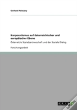Capa do artigo Korporatismus Auf Aã‚Â¶Sterreichischer Und Europaã‚Â¤Ischer Ebene