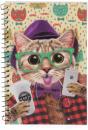 Krazymals Cat Notepad, Turquoise - Preview