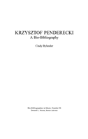 Krzysztof Penderecki - Preview