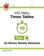 Ks2 Year 4 Maths Times Tables 10-Minute Weekly Workouts - Preview