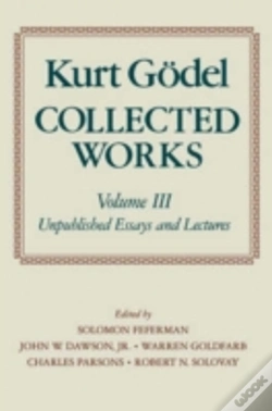 Capa do artigo Kurt Godel: Collected Works: Volume Iii