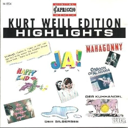 Capa do artigo Kurt Weill Edition Highlights - CD