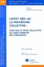 L Effet Reel De La Procedure Collective - Preview