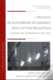 L Exclusion De La Procedure De Passation De La Commande Publique - Vol166 - L Examen Des Candidature