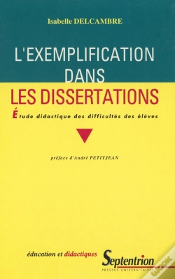 Capa do artigo L' Exemplification Dans Les Dissertations (L') : Etude Didactique Des Difficultés Des Élèves