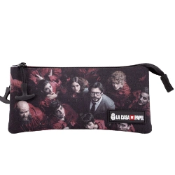 Capa do artigo La Casa de Papel Together Estojo Triplo HS, Multicolorido