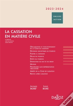 Capa do artigo La Cassation En Matiere Civile 2023/2024. 6e Ed.
