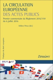 Capa do artigo La Circulation Européenne Des Actes Publics