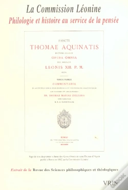 Capa do artigo La Commission Leonine : Philologie Et Histoire Au Service De La Pensée