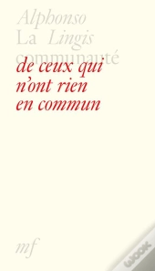 La Communaute De Ceux Qui N Ont Rien En Commun