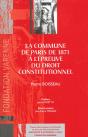 La Commune De Paris A L'Epreuve Du Droit Constitutionnel - Preview