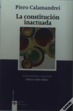 Capa do artigo La Constitucion Inactuada  