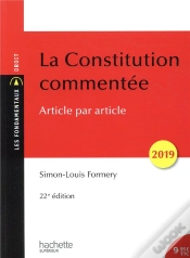 Capa do artigo La Constitution Commentée (Édition 2019)