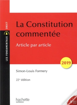 Capa do artigo La Constitution Commentée (Édition 2019)