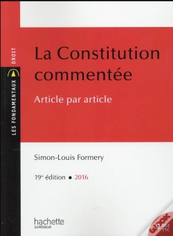 Capa do artigo La Constitution Commentee
