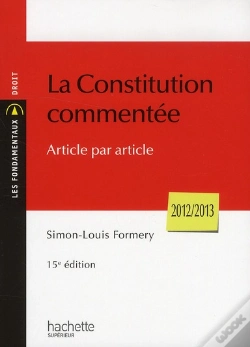 Capa do artigo La Constitution Commentee