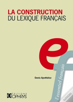 Capa do artigo La Construction Du Lexique Francais Principes De Morphologie  Derivationnelle