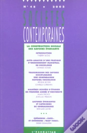 Capa do artigo La Construction Sociale Des Savoirs Étudiants