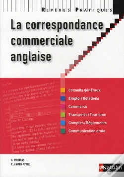Capa do artigo La Correspondance Commerciale Anglaise 2010 Reperes Pratiques N18