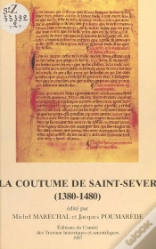 Capa do artigo La Coutume De Saint Sever 1380 1480 Memoire