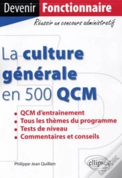 Capa do artigo La Culture Générale En 500 Qcm ; Catégorie B & C