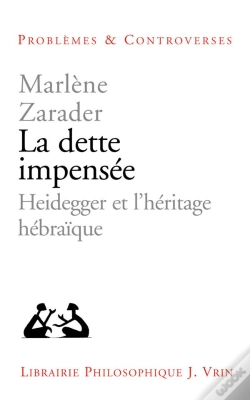 Capa do artigo La Dette Impensée ; Heidegger Et L'Héritage Hébraïque