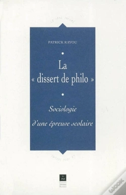 Capa do artigo La "Dissert  De Philo" ; Sociologie D'Une Épreuve Scoclaire