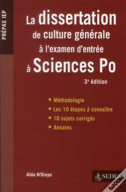 Capa do artigo La Dissertation De Culture Générale À L'Examen D'Entrée À Sciences Po (3e Édition)
