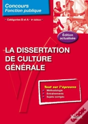 Capa do artigo La Dissertation De Culture Générale; Catégorie A Et B (6e Édition)