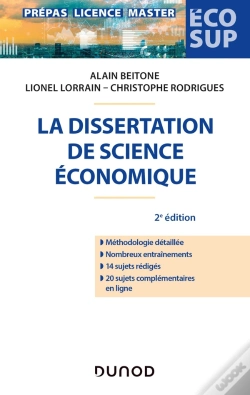 Capa do artigo La Dissertation De Science Économique (2e Édition)