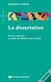 Capa do artigo La Dissertation ; Du Lieu Commun Au Texte De Reflexion Personnelle