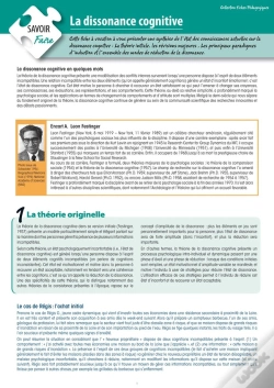 Capa do artigo La Dissonance Cognitive