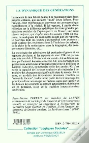 Capa do artigo La Dynamique Des Générations