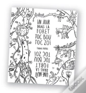 La Foret Toc Bou Toc Zoi - Coloriage