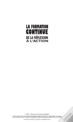 Capa do artigo La Formation Continue ; De La Reflexion A L'Action