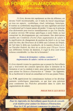 Capa do artigo La Formation Maçonnique (2e Édition)