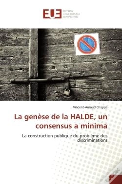 Capa do artigo La Genese De La Halde, Un Consensus A Minima
