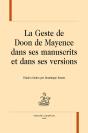 La Geste De Doon De Mayence Dans Ses Manuscrits Et Dans Ses Versions - Preview