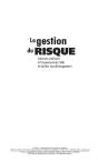 La  Gestion Du Risque ; Comment Améliorer Le Financement Des Pme Et Faciliter Leur Dévéloppement - Preview