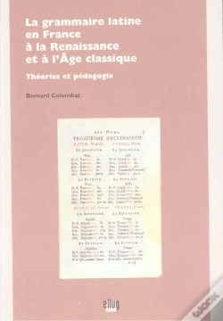 Capa do artigo La Grammaire Latine En France A La Renaissance Et A L'Age