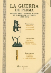 Capa do artigo La Guerra De Pluma. Estudios Sobre La Prensa En Cádiz En El Tiempo De Las Cortes (1810-1814) . Estuc