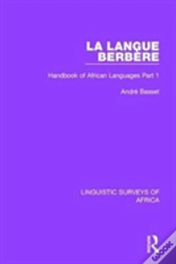Capa do artigo La Langue Berbere