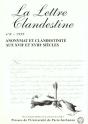 La Lettre Clandestine ; Anonymat Et Clandestinite Aux 17 Et 18 Siecles - Preview