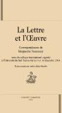 La Lettre Et L'Oeuvre : Correspondances De Marguerite Yourcenar - Preview