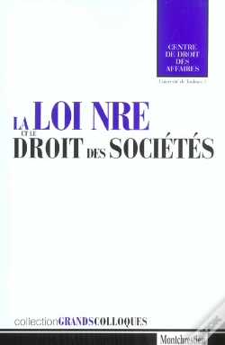 Capa do artigo La Loi Nre Et Le Droit Des Societes