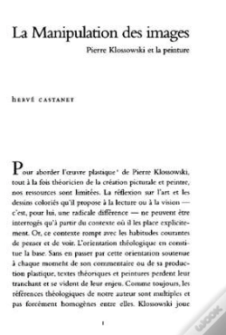Capa do artigo La Manipulation Des Images : Pierre Klossowski Et La Peinture