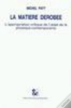 Capa do artigo La Matiere Derobee ; L'Appropriation Critique De L'Objet De La Physique Contemporaine