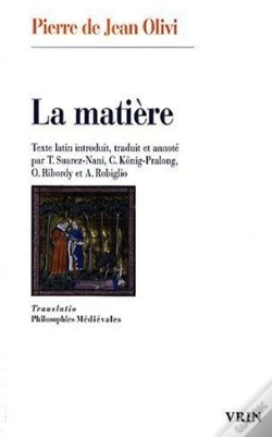 Capa do artigo La Matière